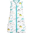 ZIGJOY Baby Sleep Bag Baby Wearable Blanket 100% Cotton Sleeveless Sleeping Sack 0.5 TOG Breathable Toddler Sleeping Bag for 12-24 Months with Double Zipper Jurassic