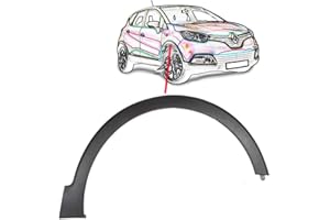 RAS RICAMBI AUTO STORE Parafanghino anteriore destro nero goffrato, Compatibile con RENAULT CAPTUR dal 01/2013 al 02/2017