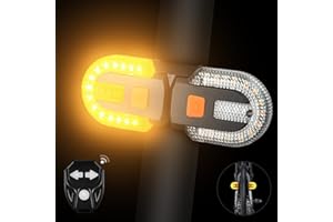 NIUAWASA Luz Trasera para Bicicleta con Señales de Giro, Luces Divididas con Control Remoto Inalámbrico para Ciclismo, Luz Estroboscópica de Advertencia de Seguridad.