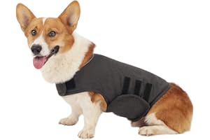 KELIVOL Anxiety Coat for Dog, Anxiety Relief Jacket, Calming Light Weight Wrap Vest, Used to Keep Comfort for Dogs afraid of Fireworks/Thunder Storm. (M,Dark Grey)