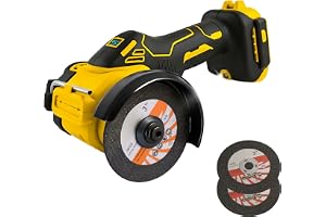Mini vinkelslip Kompatibel med Dewalt 18/20V, borstlös trådlös avskäringsverktyg 20000RPM 75mm liten vinkelslip med 2ST skivo