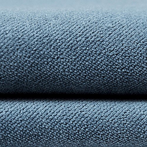 McAlister Textiles Luxury simple Matt Samt Kissen mit Polyester Füllmaterial,, 40cm x 40cm, Benzin Blau - 4