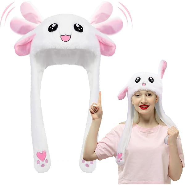 Chapeau Drôle Longs Oreilles Peluche Cartoon Lapin Animal Accessoire de