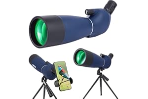 BOSSDUN Longue-Vue,Sac de Transport et Adaptateur pour Smartphone pour L'observation des Oiseaux Visite Safari Observation des Oiseaux étoiles Tir à l'arc Camping Faune Paysage
