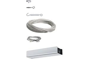 Paulmann 94096 Kit de Base Système de Câbles Transfo 36W 15 m Kit de Montage par Tension 230V/12V DC Chrome Mat Kit de Base sans Ampoules