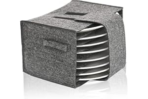 Quixotical Filz Tassenhalter Camping, Wohnmobil Tellerhalter Filz, Geschirrhalter Wohnmobil, Kann 20 Kg Tragen, für Caravan Tellerhalter Filz Camping, Wohnmobil, Camping, Picknick