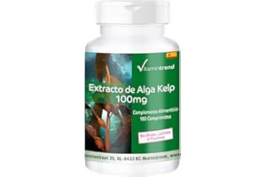 Kelp 100mg – Fucus vesiculosus – Vegano – Suplemento de yodo natural – 180 comprimidos | Vitamintrend®