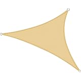 Cool Area Tenda a Vela Triangolare 5x5x5m Impermeabile,Vela ombreggiante parasole Protezione Raggi UV per Giardino Esterno te