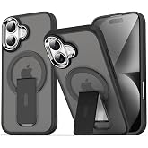 GGM GİYİM &amp; AKSESUAR iPhone 16 i&ccedil;in Magsafe ile Uyumlu Arkası Mat Yapıya Metal Kamera &Ccedil;er&ccedil;eveli Ultra G&uuml;&ccedil;lendirilmiş A&ccedil;ılır S