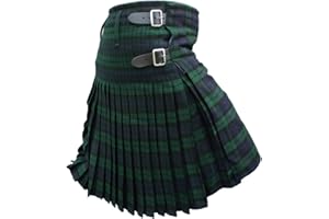 AAR Mens Kilt Scottish Tartan Kilt 13oz Highland Casual Kilt for Men 11 Tartans