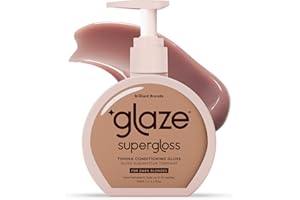 Glaze Supergloss Color Conditioning Gloss – Hydrating Semi-Permanent Color Hair Gloss & Shine Boost – Color Depositing Mask - Cruelty-Free – 6.4 Fl Oz - Brilliant Bronde - Dark Blonde to Light Brown