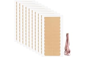 Tucnoeu 120 sztuk taśm do przedłużania włosów, niewidoczne taśmy klejące do przedłużania włosów, taśma klejąca (kolor skóry)