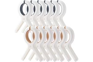 TAIHOBO 12 Stück Handtuchklammern für Strandliegen, Starke Winddicht Klammern auf Strand, Kunststoff Wäscheklammern Groß, Urlaub Must Haves Handtuchclips, Klammer für Pool Beach Tägliche Wäsche
