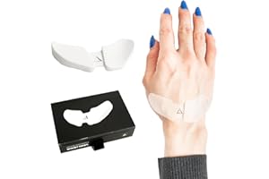 DELTAHUB, Poggiapolsi ergonomico Carpio 2.0 per destrimani, per tunnel carpale, sollievo dal dolore, anti-fatica, facile scorrimento, elegante, per ufficio, computer, laptop, gaming, S, bianco