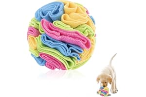 Andiker Piłka do wąchania dla psa, interaktywna zabawka dla psa, piłka do stymulacji mózgu, puzzle dla psów, gra wzbogacająca (cukierki)