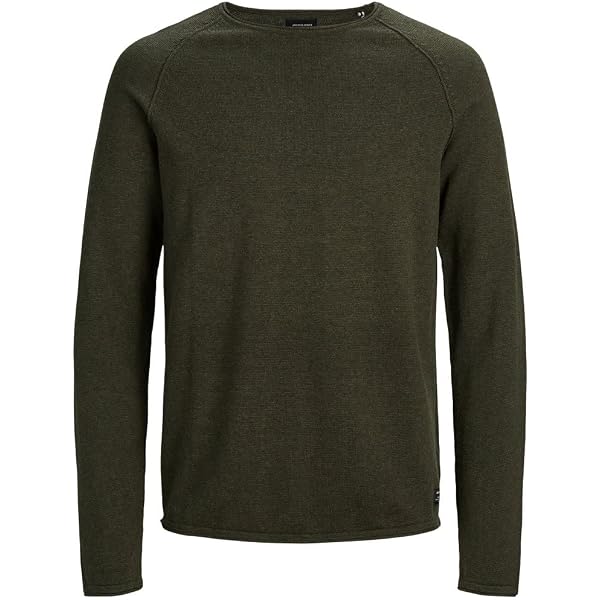 Jack Jones Jjeurban Jack Knit Crew Neck Sn Black - Maglie Uomo Nero