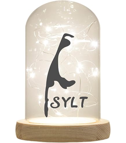 LED-Leuchtflasche 'Insel Fehmarn' - Glitzer-Deko Mit Maritimem Motiv