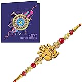 YouBella Fabric and Rakhi & Greeting Card for Men's & Boy's: 