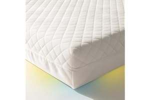 MHG Living Baby Cot Mattress 140x70x15cm – Firm, Breathable & Waterproof – Hypoallergenic with Washable Zipped Cover – Safe Crib Mattress for Newborns, Babies & Toddlers