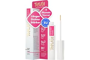 ‎TOPLASH Wimpernwachstumsserum - Wimpern und Augenbrauenwachstumsserum für längere dickere vollere Wimpern - Natürliches Wimpernserum für Wachstum, Dicke 3 ml