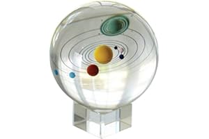 Amlong Crystal Solar System Crystal Ball with Crystal Stand by Amlong Crystal