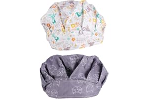 PRETYZOOM 2pcs African Print Scrub Hats Chef Cap Operating Room Doctor Cap Tie Dye Scrub Hat Working Operating Room s Universal Berets