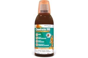 Granions Chondrostéo + 1000 Articulations LIQUIDE - 500ml - Glucosamine, Chondroïtine Curcuma, Cuivre Harpagophytum Manganèse Camomille - Triple Action : Apaise, Mobilité Articulaire et Capital Osseux