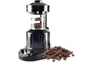ZYJIX Tostatrice Elettrica Per Chicchi Di Caffè, Tostatrice Automatica Per Caffè Ad Aria, Con Timer, Velocità Del Vento Regolabile, Regolazione Aria Fredda/calda, Per Bar, Ristoranti, Uffici Domestici
