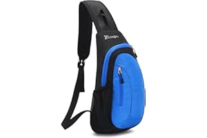 Sciphylia Bolso Pecho Hombre Impermeable Mochila Cruzada Gran Capacidad Bolsa de Pecho Antirrobo Correa única Hombro Cruzados Bandolera Cruzada para Deportes al Aire Caminar Viajar Ciclismo