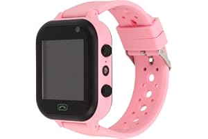 LUQEEG Dzieci Inteligentny Zegarek Głosowy, IP67 Wodoodporny Telefon Smart Watch Sport Smart Watch Przez 3-12 Lat Dzieci, Wideo Rozmowa, Pozycja GPS, Tor Query, Budzik, Latarka (Różowy)