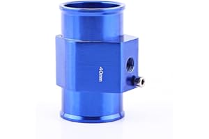 Keenso Adaptateur de Capteur de Température,Sonde Température de l'Eau Joint de Tuyau de Radiateur Universel en Alliage Aluminium 26mm - 40mm Bleu (40mm)