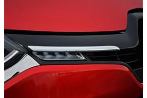 ALVM PARTS & ACCESSORIES Chrome Grille frontale Accent Trim Ensemble de Couvertures pour s'adapter au Clio IV (2012-16)