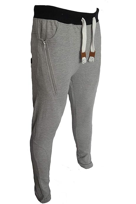 plain black skinny joggers