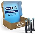 Oral-B iO Series Ultimate Clean Replacement Brush Head for Oral-B iO Series Electric Toothbrushes, Black, 4 Count