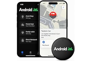 GIPFELFREUND Dimova Localizzatore, GP90-Localizzatore GPS preciso senza abbonamento (Solo per Android), Smart Tracker per Chiavi, Valigie e Portafogli – Compatibile con l’App Dov’è di Android