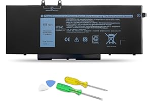 YHNZXCD 3HWPP Battery Compatible with Dell Latitude 5410 5510 5501 5401 5411 5511 Precision 3541 3551,Inspiron 7706 2-in-1, Inspiron 17 7500 7506 2-in-1 Black 03HWPP 10X1J N2NLL 1VY7F 451-BCMN