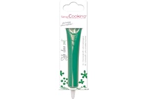 ScrapCooking - Stylo Choco Vert - Crayon Alimentaire Pâtisserie 25 g - Stylo Décoratif Comestible - Écrire & Dessiner sur Desserts, Gâteaux & Biscuits Noël Anniversaire Football - 6802