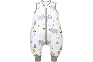 Mosebears Baby-Schlafsack für das ganze Jahr, Schlafsack für Kinder, 2,5 Tog, Schlafsack, 100% Reine Baumwolle, Verschiedene Größen, Frühling, Sommer, Herbst, Winter, Schlafdecke