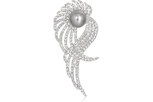 FAIRYGATE Brooch Pin for Women Brooches with Created Rhinestone Clothing Jewellery