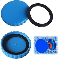 Kit De 2 Bouchons D'hivernage Pour Piscine - Résistants Au Gel, étanches, Avec Joints, Installation Facile Sans Outil
