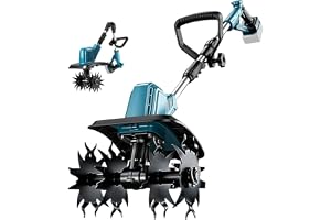 Catolsss sladdlös jordhacka för Makita 18 V batteri, 500 W borstlös motor, 20 cm arbetsbredd och 16 cm arbetsdjup för bädd, arbetsdjup för bädd, jordbruk och jordbruk (utan batteri)