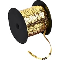 Bunte Pailletten-Bänder Elastisch – 4 Verschiedene Muster, Je 0,91 M Lang, Ideal Für DIY, Nähen & Bastel-Dekoration