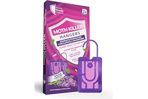READY STEADY GRO 9-Pack Moth Repellent Hangers for Wardrobes: Clothes Moth Killer | Anti-Moth Protection for Wardrobes and Drawers | Up to 3 Months Protection per Hanger | Lavender-Scented Eco-Friendly Moth Deterrent