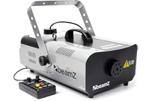 Machine à fumée 1500W - DMX - Télécommande avec programmateur et câble 3M - Beamz S1500