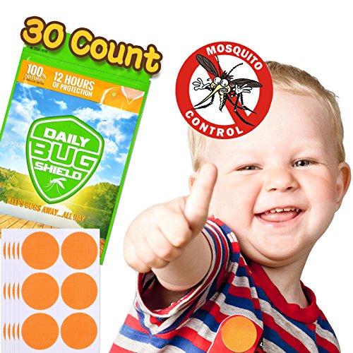 Preisvergleich Produktbild Mückenschutz-Aufkleber aus natürlichem Pflanzenessenz 30 Moskitoschutz Stickern effektiver Schutz 100% sicher für Kinder Neugeborene und schwangere Frauen …