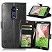 Produktbild Nancen LG G2/D802 (5,2 Zoll) Lederhülle Neu Style Acht Farbe Weich PU Flip Case Ledertasche/Schutz Etui, Einfach Vintage Kollektion Karten Slot Foto Wallet Hülle Handy Tasche Zubehör