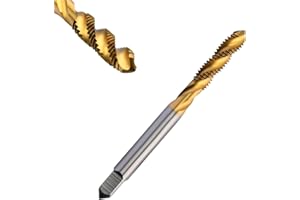 Corintian HSS TiN Spiral Tap - Form C, RSP 35°, Diameter M2-M24, Machine Tap with TiN Coating for Blind Hole and Internal Thread