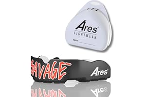 ‎ARES FIGHTWEAR Ares Fightwear® Slim Fit Mundschutz Boxen inkl. Aufbewahrungsbox für Kampfsport, MMA & Athleten I Maximaler Zahnschutz dank optimaler Slim Fit Passform I Profi Mouthguard für Herren & Damen