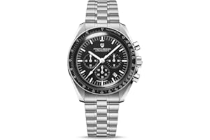 ROLLSTIMI Pagani Design 1701 V3 Hombres Cronógrafo Esfera de Cuarzo 40mm VK63 Movimiento Acero Inoxidable Espejo Zafiro Reloj 100 Metros Resistente al Agua Reloj Deportivo