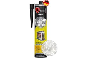 FINAL silikon neutral transparent – allvädersförsegling för badrum, kök, kakel, fogar och husbilar – UV- och väderbeständig – stark vidhäftning – 310 ml